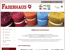 Tablet Screenshot of faserhaus.com